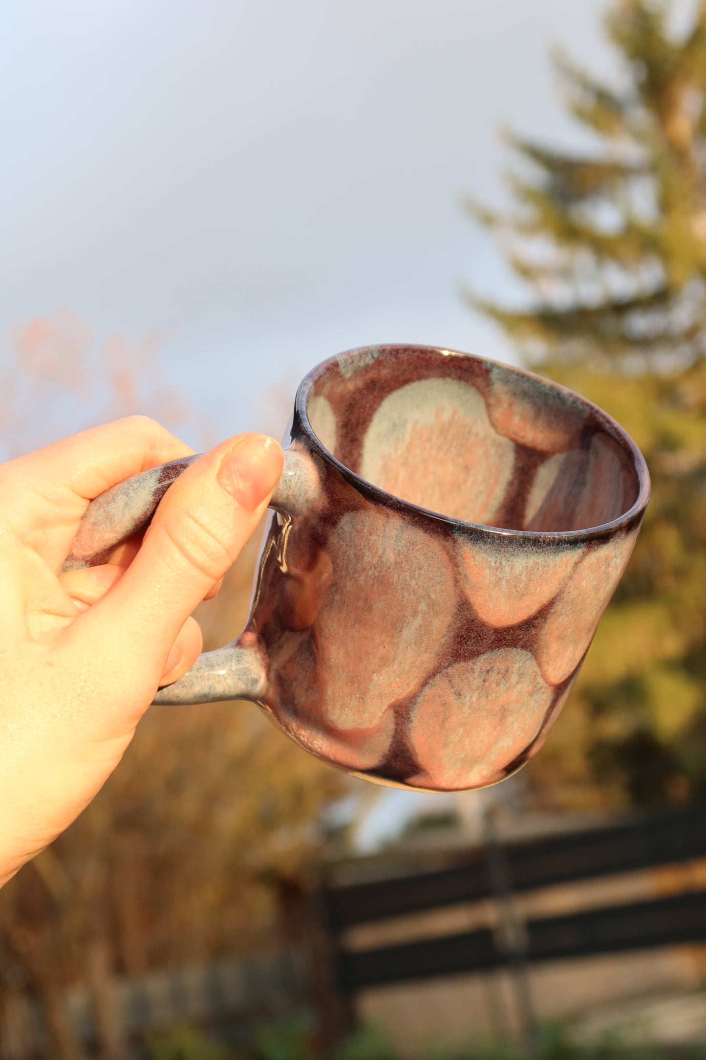 drippy dots mug
